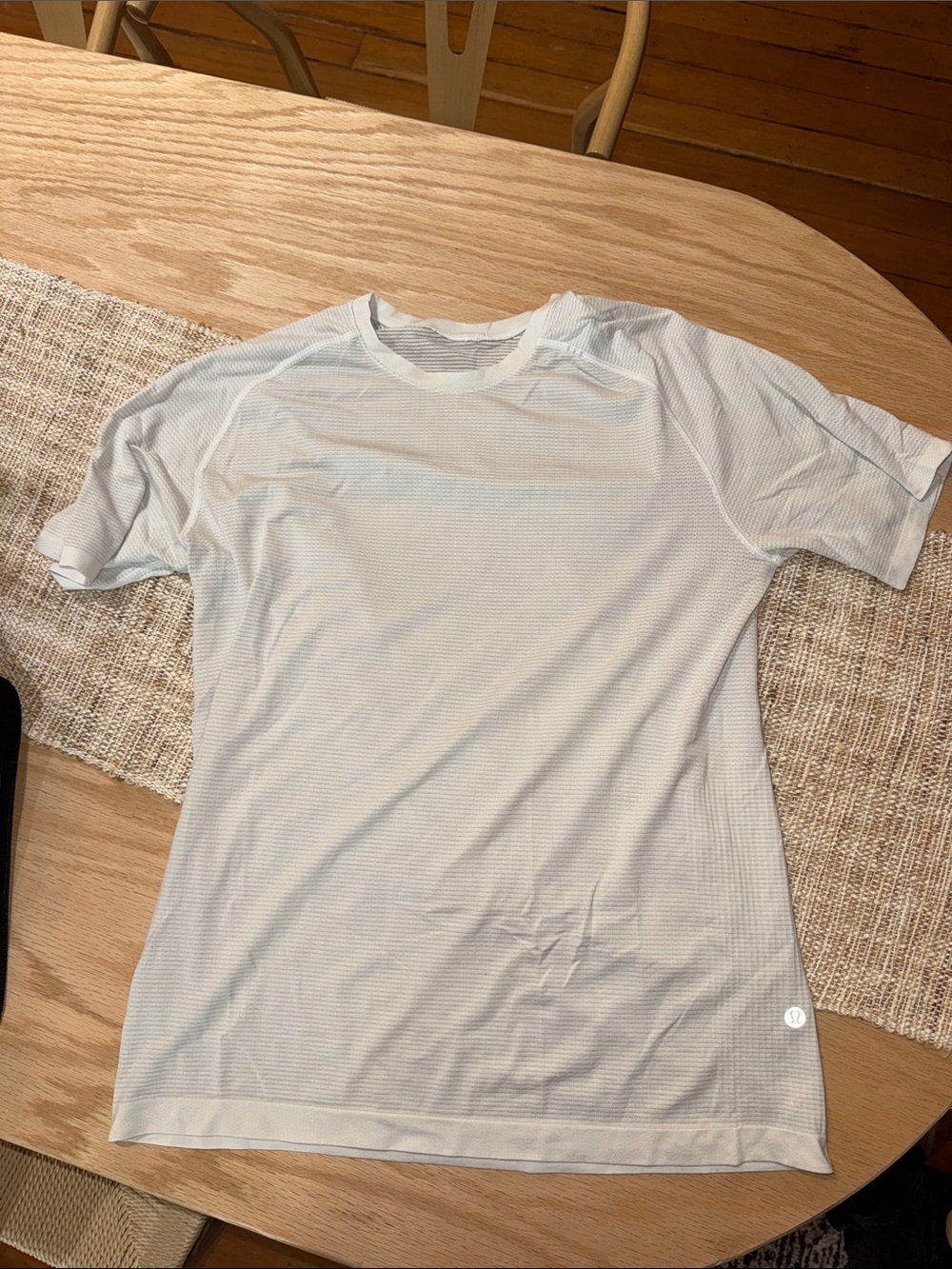 lululemon athletica Light Blue Short Sleeve Performance Tee